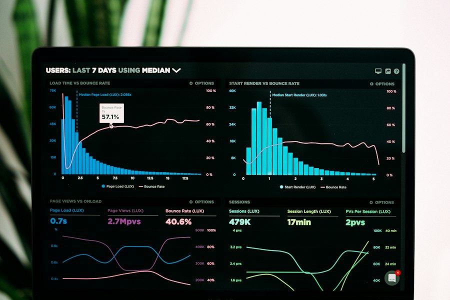 Laptop showing an ERP business dashboard during an ERPNext deployment